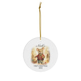 Personalized Child's First Christmas Mouse Ornament