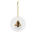 Personalized Golden Christmas Tree First Christmas Engaged Ornament