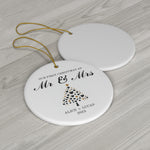 Personalized Mr & Mrs First Christmas Married Ornament