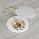 Personalized Child's First Christmas Mouse Ornament