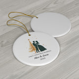 Personalized First Christmas Married Ornament