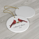 Personalized Cardinal Birds Ornament