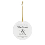 Personalized New Home Christmas House Ornament