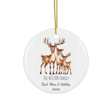 Personalized Reindeer Family Ornament