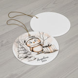 Personalized Owl & Christmas Gifts Ornament