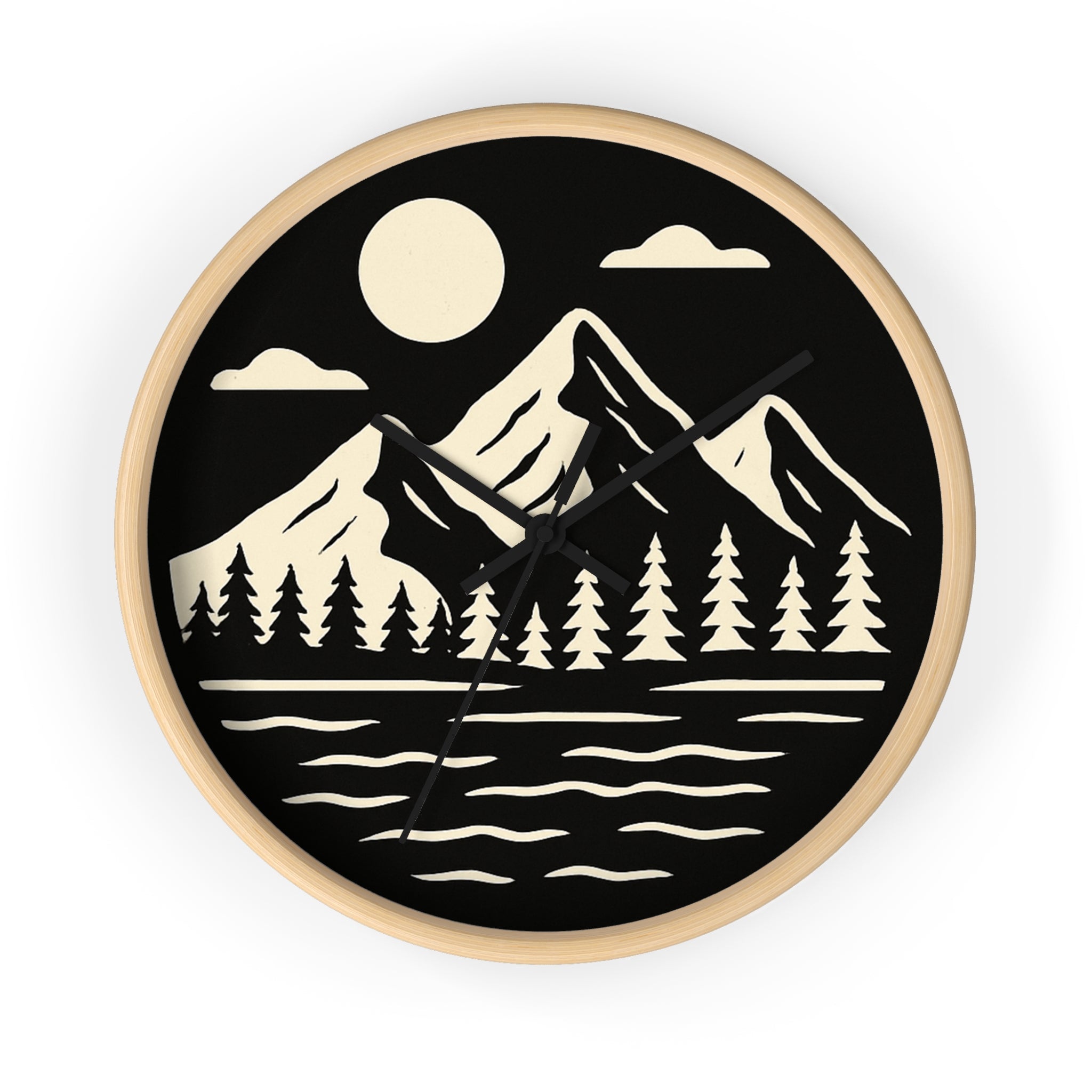 Mountain Scene Wall Clock