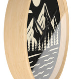 Mountain Scene Wall Clock