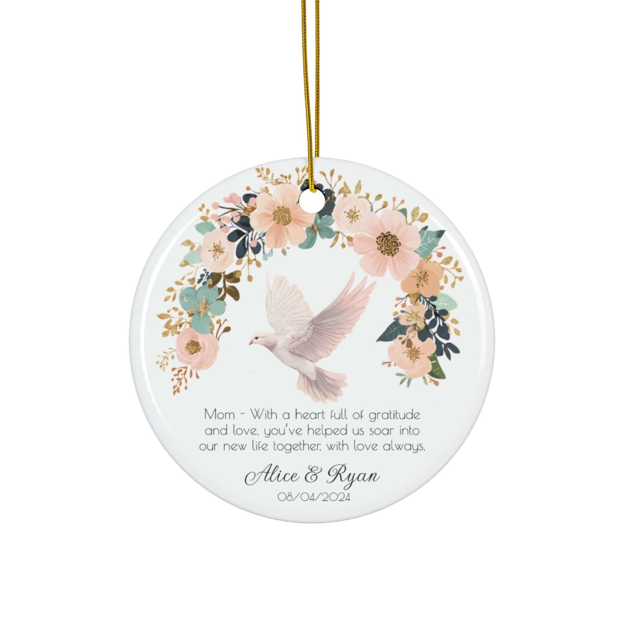 Personalised Wedding Guest Ornament