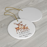 Personalized Reindeer Family Ornament