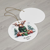 Personalized Moose & Gifts Ornament