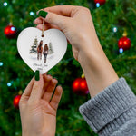 Personalized Horse & Girl Winter Ornament (4 Shapes)