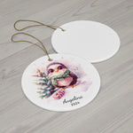 Personalized Baby Eagle Holiday Ornament