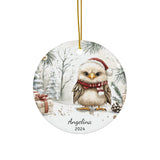 Personalized Eagle with Gifts Ornament