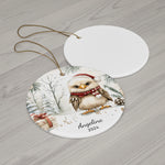 Personalized Eagle with Gifts Ornament