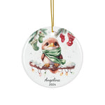 Personalized Eagle on Branch Holiday Ornament