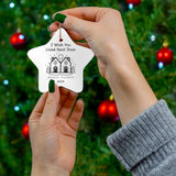 Personalized 'I Wish You Lived Next Door' Long Distance Ornament