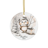 Personalized Owl & Christmas Gifts Ornament