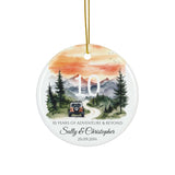 Personalized Anniversary Camping Adventure Ornament