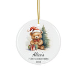 Personalized Teddy Bear Christmas Ornament