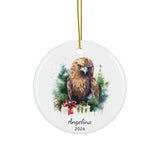 Personalized Majestic Eagle Christmas Ornament