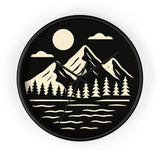 Mountain Scene Wall Clock