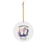Personalized 'Forever My Boo!' Ghost Couple Halloween Ornament