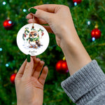 Personalized Adorable Eagle Christmas Ornament