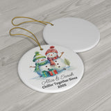 Personalized Snowman Friendship Ornament