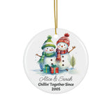 Personalized Snowman Friendship Ornament