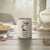 Cute Ghost Fall Autumn Insulated Mug With Lid, 10oz