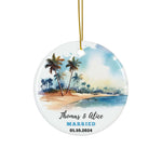 Personalized Tropical Island & Beach Ornament