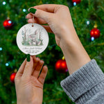 Personalized Birth Stats Keepsake Bunny Ornament