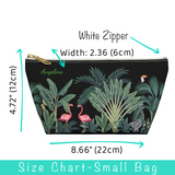 Personalized Tropical Island T-Bottom Accessories Pouch