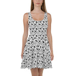 Crow, Black Dog-Roses & Gooseberry Skater Dress