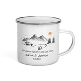 Personalized Anniversary Adventure Camping Mug, 12oz