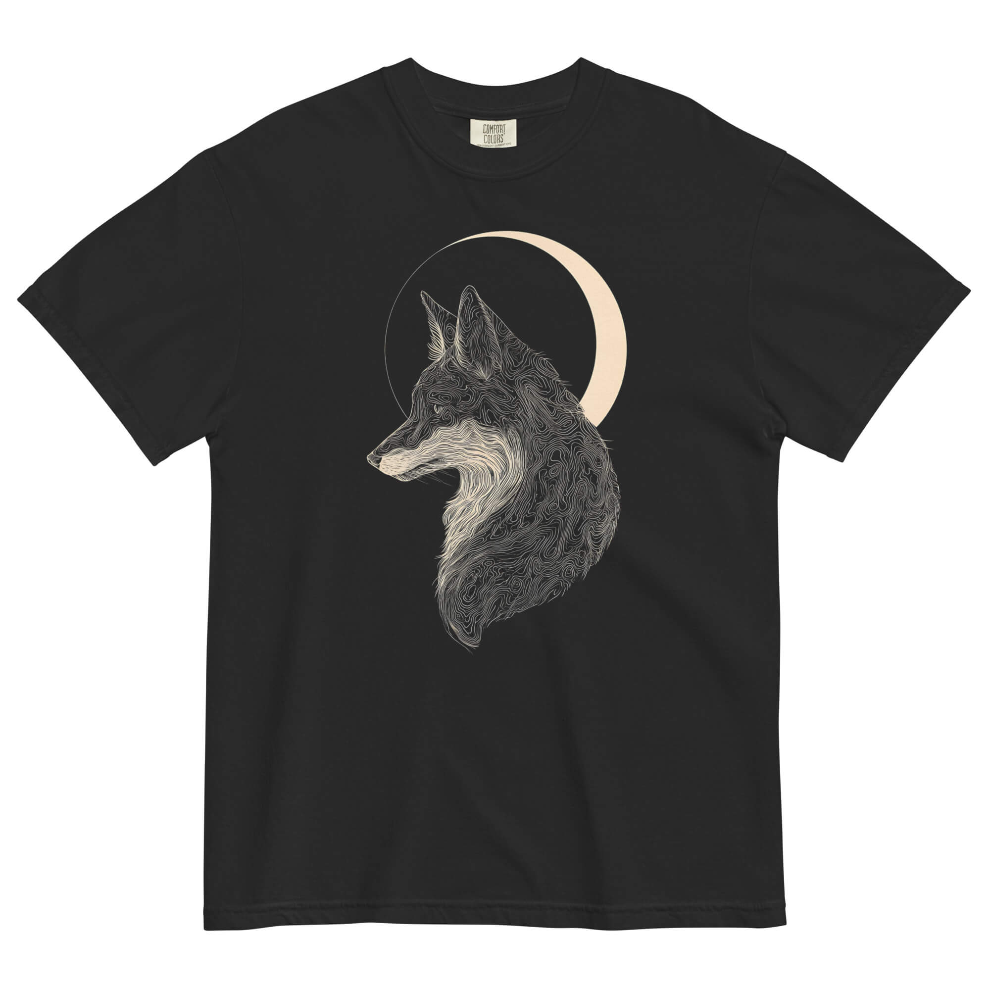 Celestial Fox & Crescent Moon T-Shirt