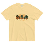 The Plant Club houseplants design on a Butter garment-dyed cotton t-shirt