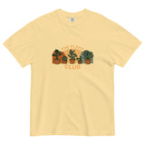 The Plant Club houseplants design on a Butter garment-dyed cotton t-shirt