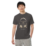 Luna moth specimen design on a Graphite garment-dyed cotton t-shirt