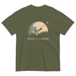 Frog and full moon design on a Hemp garment-dyed cotton t-shirt