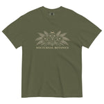 Nocturnal Botanics fern and flower design on a Hemp garment-dyed cotton t-shirt