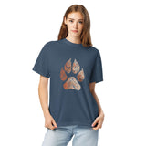 Wolf Paw & Topographic Lines T-Shirt