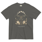 Luna moth specimen design on a Pepper garment-dyed cotton t-shirt