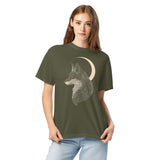 Celestial Fox & Crescent Moon T-Shirt