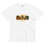 The Plant Club houseplants design on a White garment-dyed cotton t-shirt