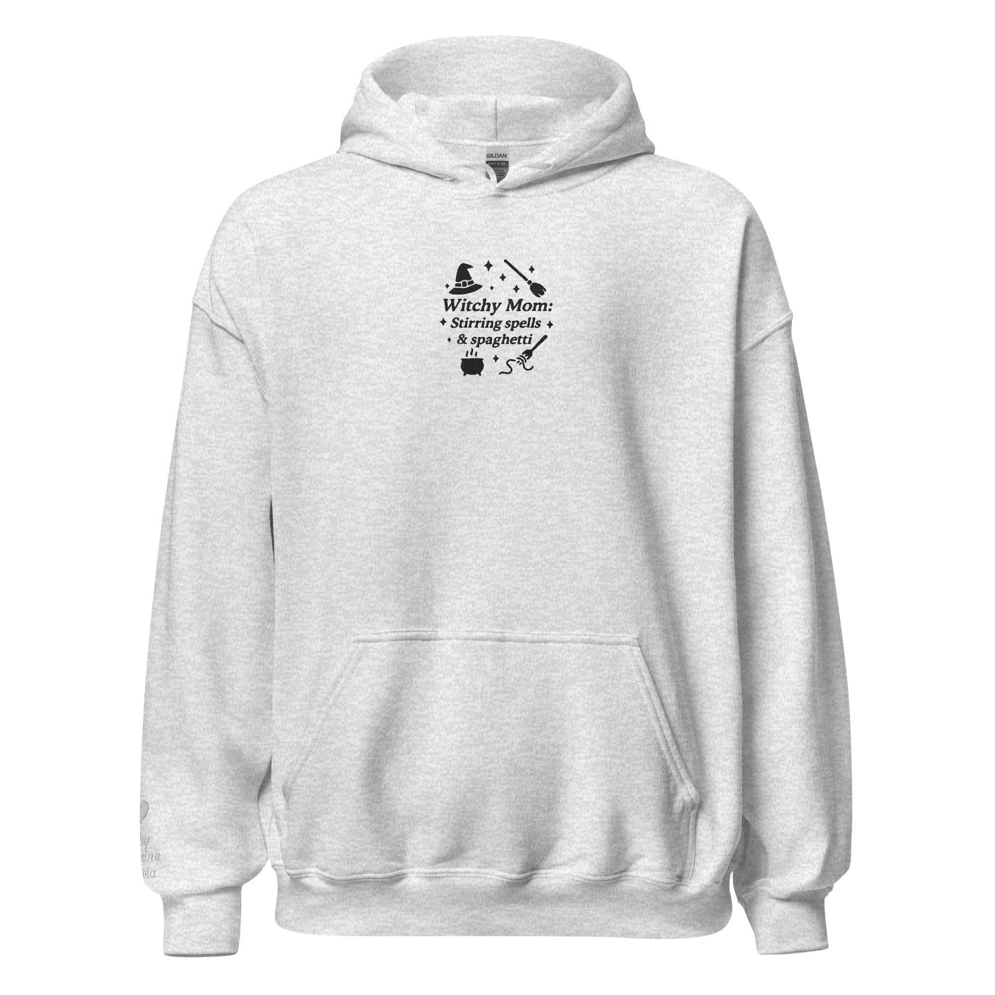 Witchy Mom Hoodie – Personalized Embroidered Hoodie, Funny Halloween Gift