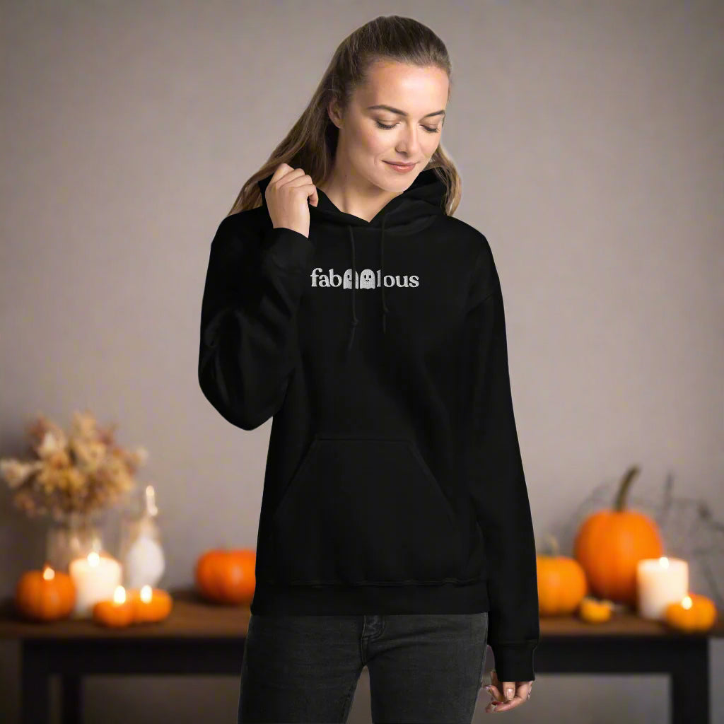 FaBOOlous Ghosts Hoodie - Halloween Personalized Embroidered Hoodie, Spooky Gift