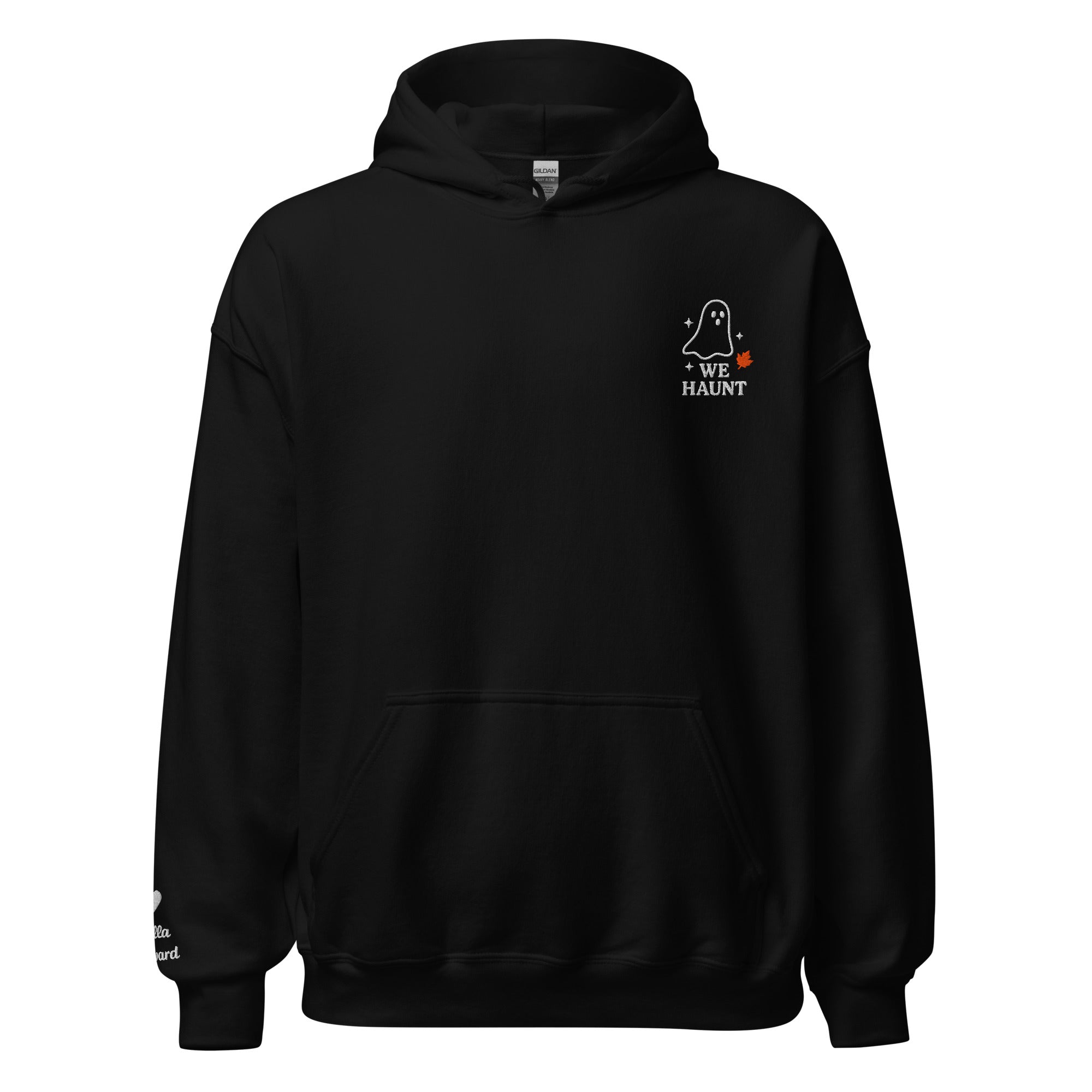 We Haunt Together Matching Hoodies – Personalized Embroidered Hoodie, Halloween Couples or Friend Gift