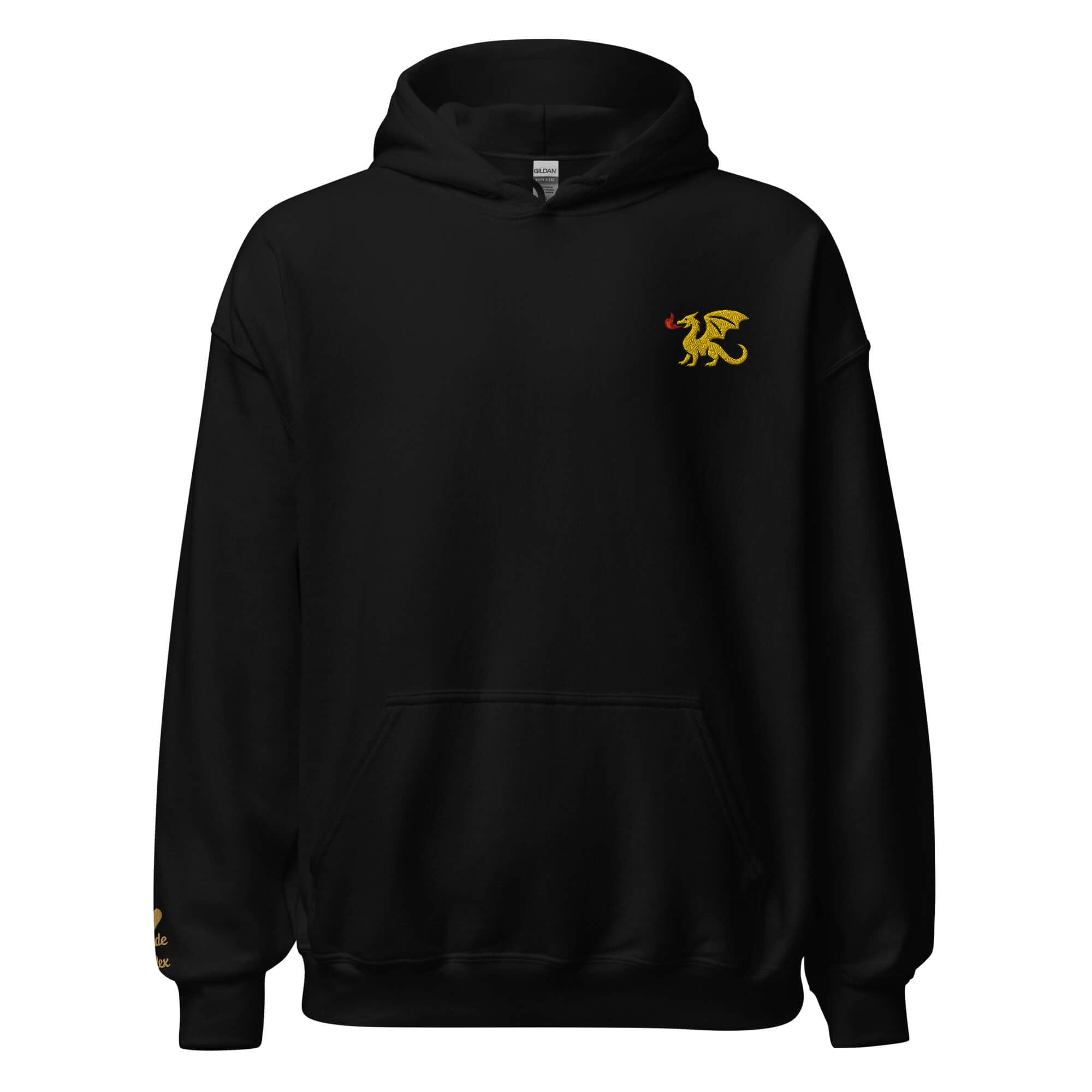Dragon Hoodie – Personalized Embroidered Hoodie, Medieval Fantasy Gift for Him or Her