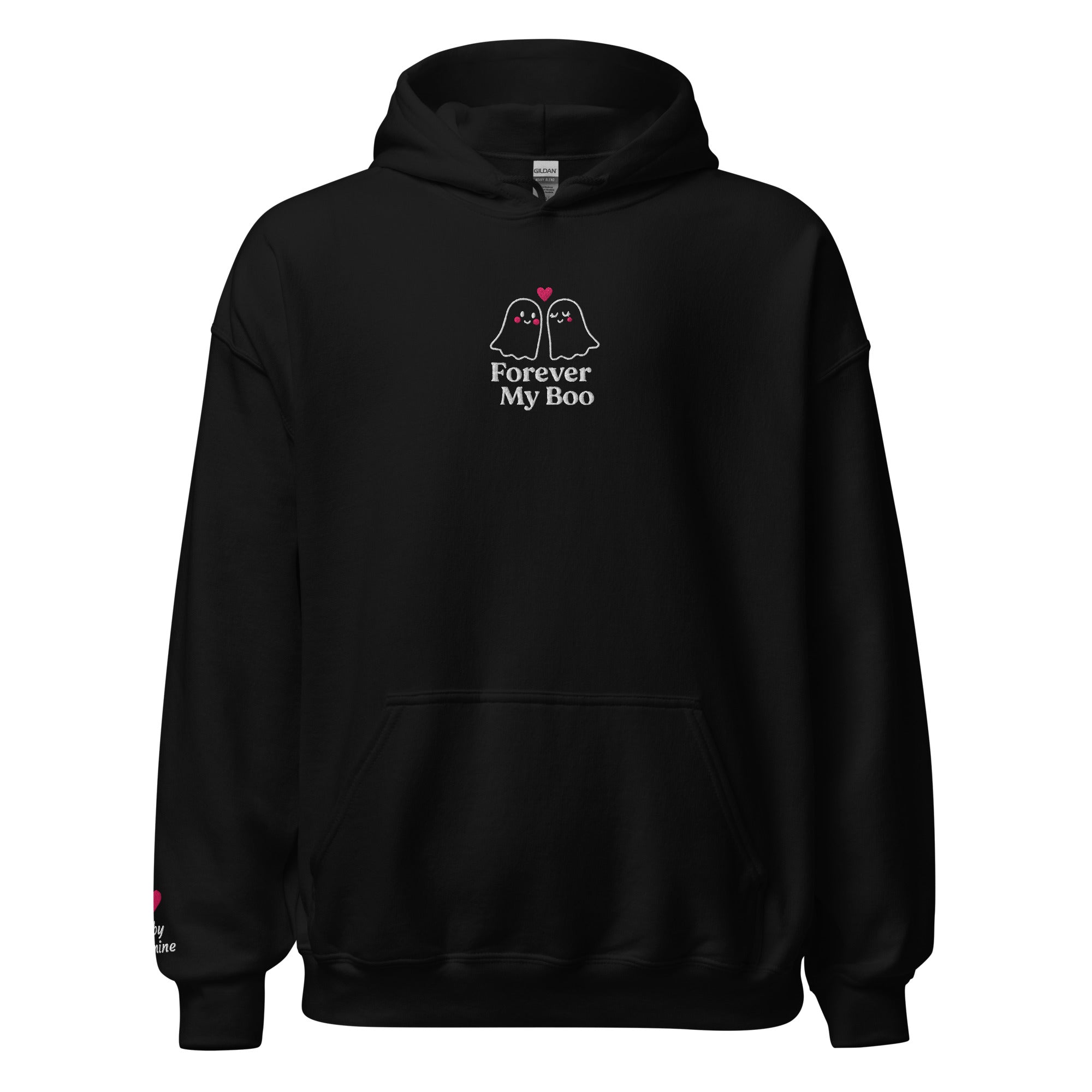 Forever My Boo Hoodie – Personalized Embroidered Hoodie, Halloween Couples Gift